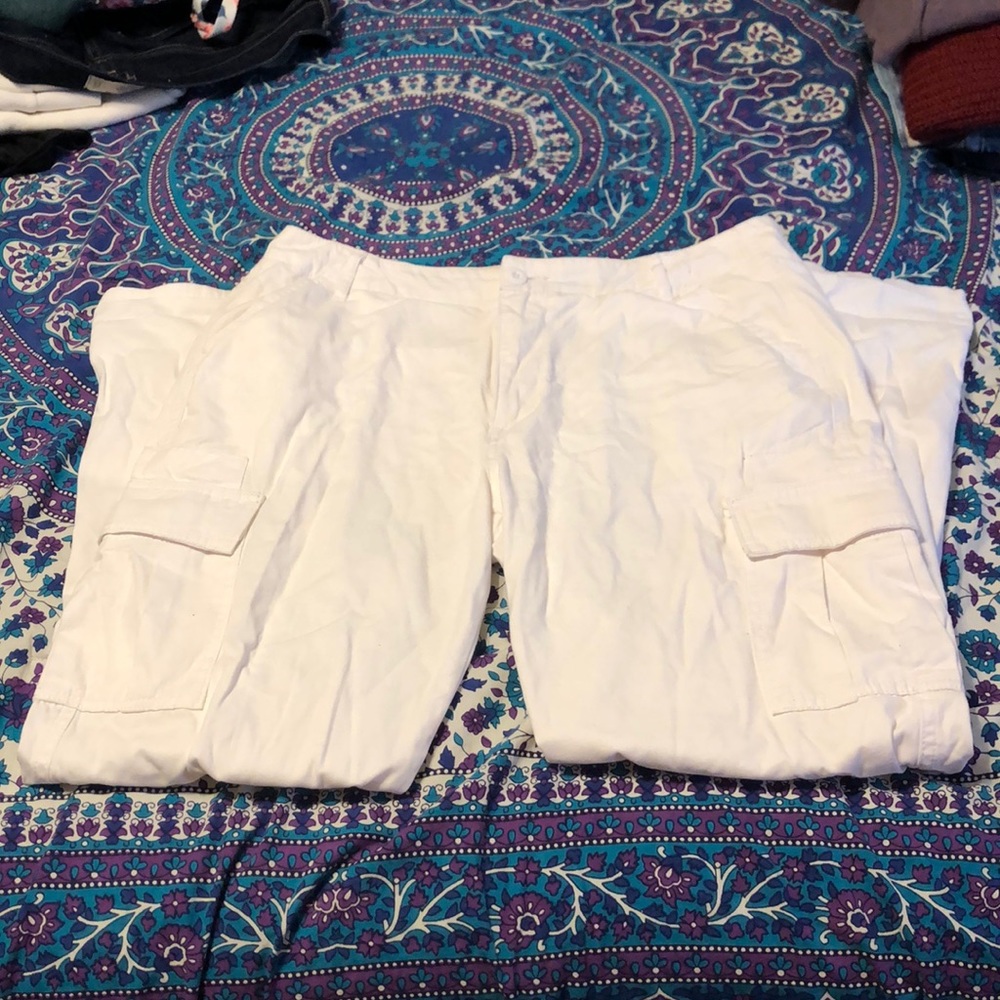 Forever 21 Cream colored Utility pants NWOT